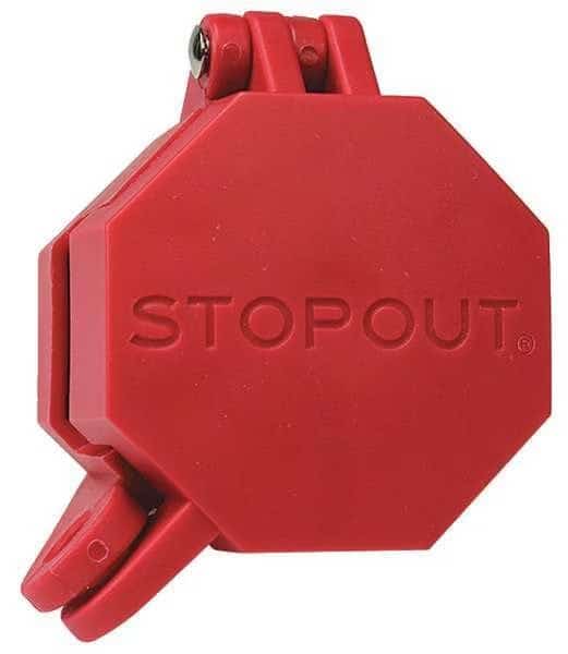 Glad Hand Lock, Plastic, Red, Universal