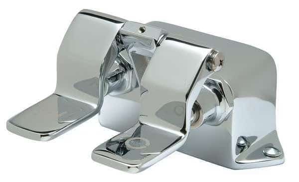 Wall Foot Valve, Brass, Inlet 1/2 In FIPS