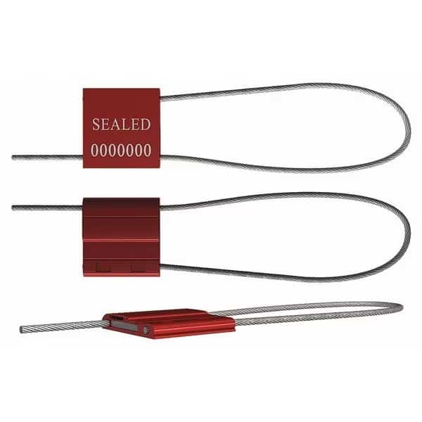 Cable Seals,Red,Anodized,PK50, Mfr#: F150M-2 RED50, UNIVERSEAL