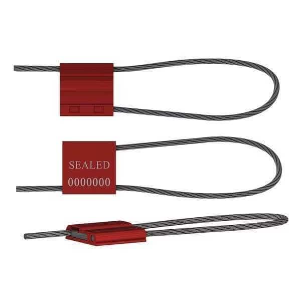 Cable Seals,Red,Anodized,PK50, Mfr#: F325M-2 RED50, UNIVERSEAL