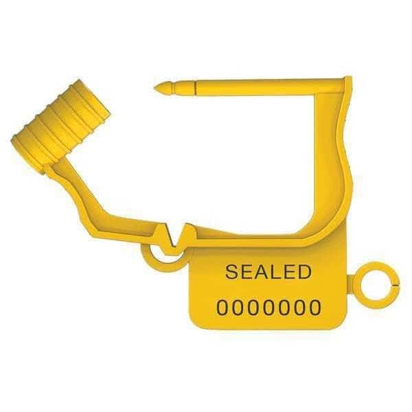 Seals, Yellow, Plastic, PK50