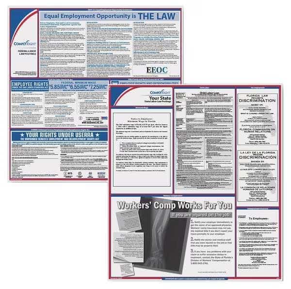 Labor Law Poster Kit,WY,English,2-1/2inW, Mfr#: EFEDSTCRPSECWY, COMPLYRIGHT