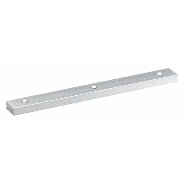 Filler Plate, Aluminum, Brushed Aluminum