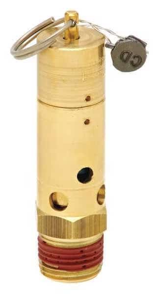 Air Safety Valve, 1/2 In Inlet, 175 psi
