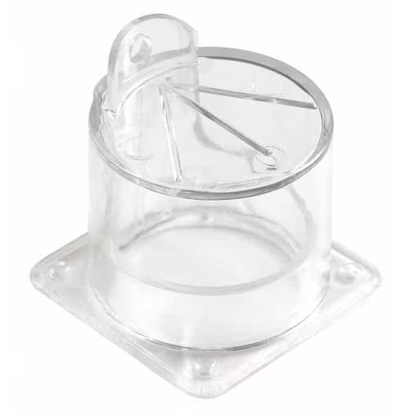 Push Button Lockout, Clear, 1/4 in Dia.