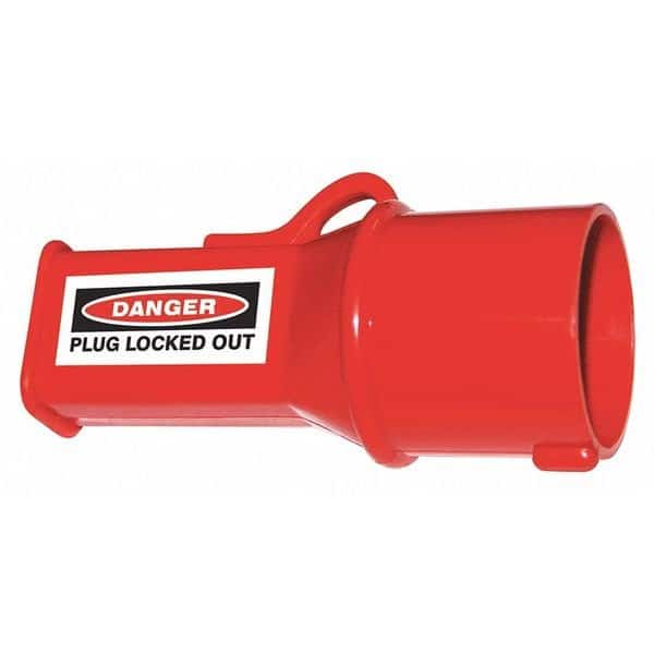 Socket Lockout, Red, 1/4" Shackle dia., EnjoyTool Select, Mfr#: 45MZ76