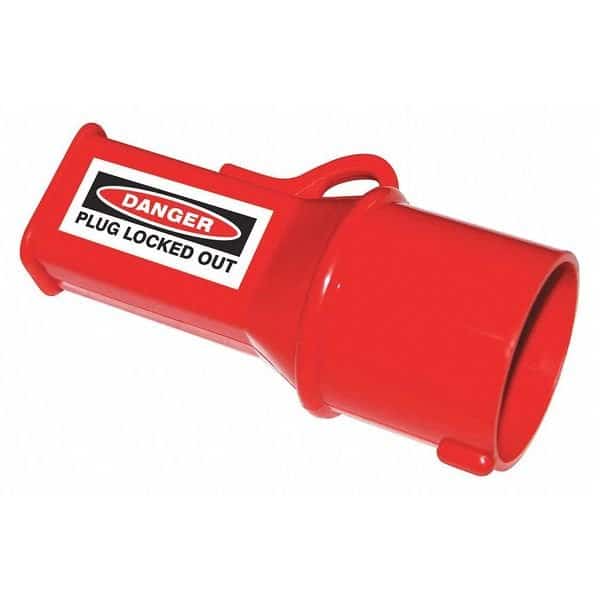 Plug Lockout,Red.1/4 in Dia., Mfr#: 45MZ77, EnjoyTool select