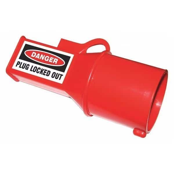 Plug Lockout, Red, 1/4 in Dia.