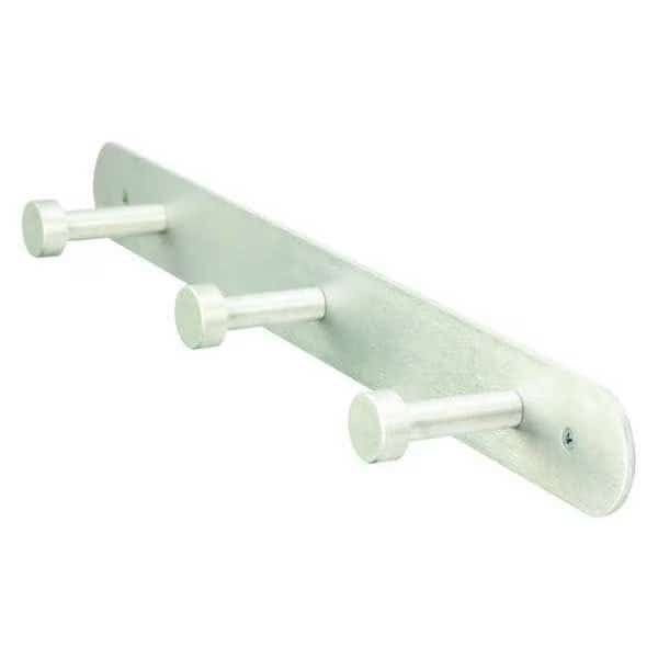 Coat Rack, Silver, 2-3/4 in. D, 18 in. W