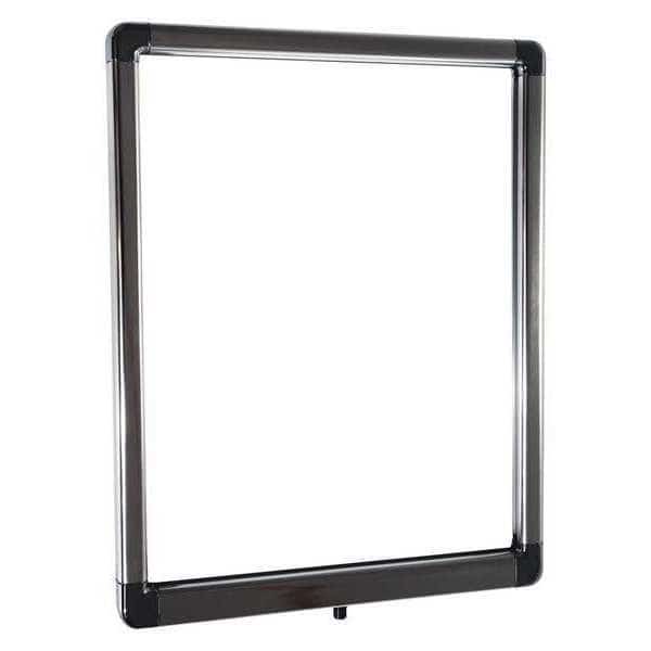 Sign Frame, Polished Chrome, 14 in. H