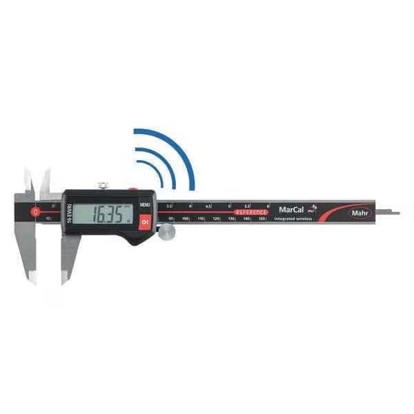 Digital Caliper, 0.001 in.Res, Wireless, SS