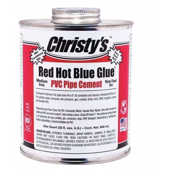 PVC Cement, Blue, 32 oz.