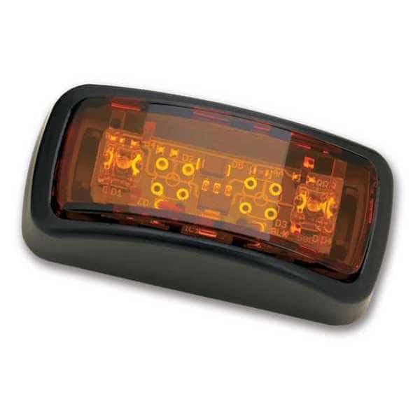 Clearance Marker Lamp, Black/Amber, ABS