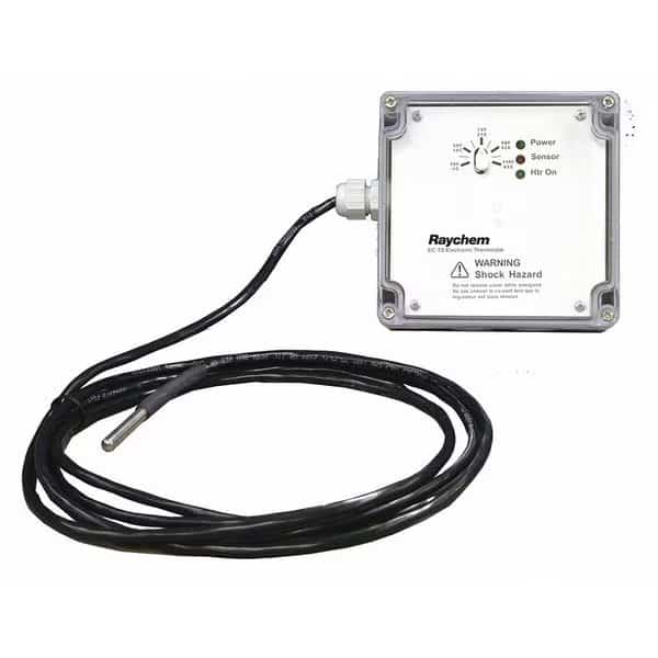 Line Volt Electronic Tstat,100 to 277VAC, Mfr#: EC-TS, RAYCHEM