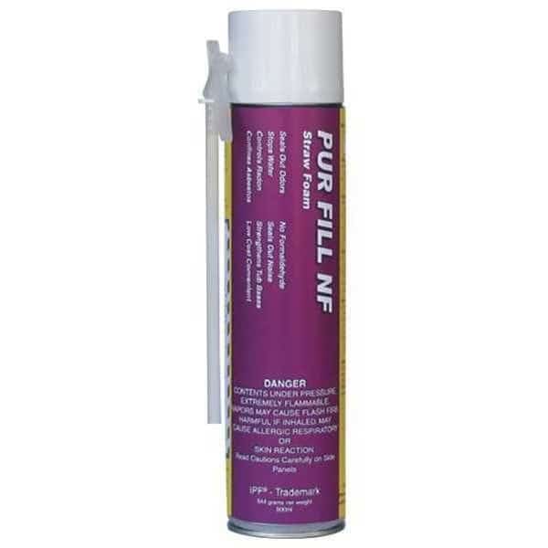 Spray Foam Sealant, Straw Application Method 24 oz, Aerosol Can, Yellow, 30 percent Expansion Ratio