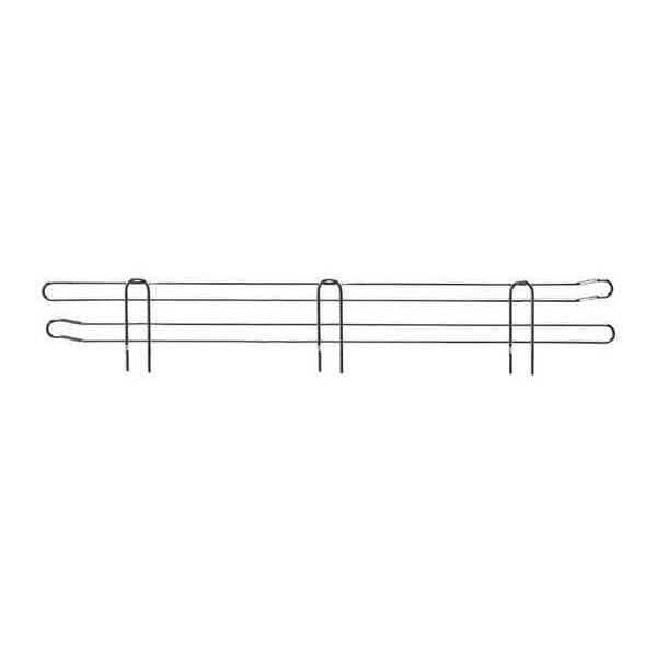 Shelf Ledge 24" W, Silver, 2PK