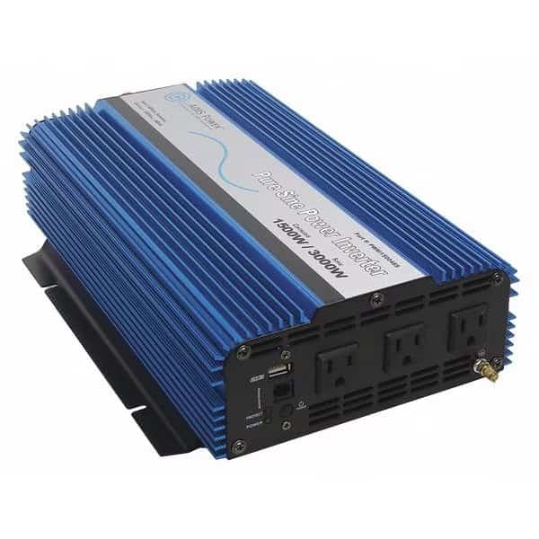 Inverter ,40 to 64 VDC,1500W,Post, Mfr#: PWRI150048S, AIMS POWER