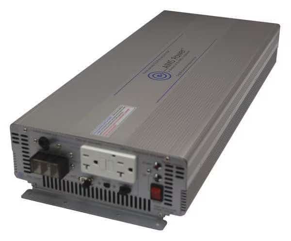 Power Inverter, Pure Sine Wave, 6,000 W Peak, 3,000 W Continuous, 2 Outlets