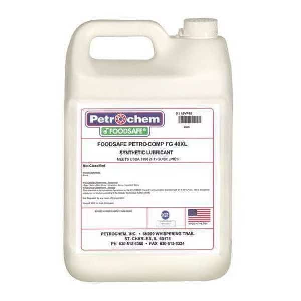Compressor Oil, 1gal, Jug, Polyalphaolefin