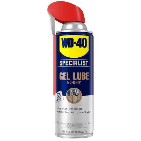 Specialist Gel Lube No Drip General Purpose Lubricant, -100 to 500 F, 10 oz, Aerosol Can, Amber