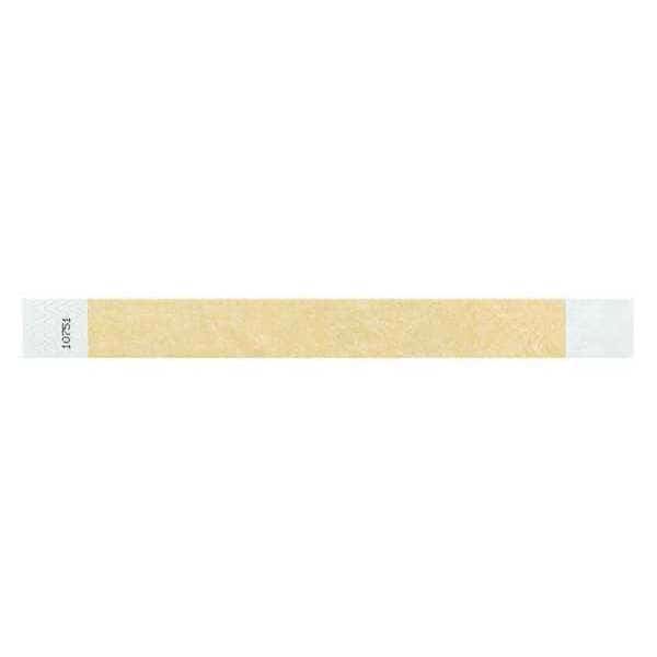 ID Wristband, Adhesive, Gold, 1 in. W, PK500