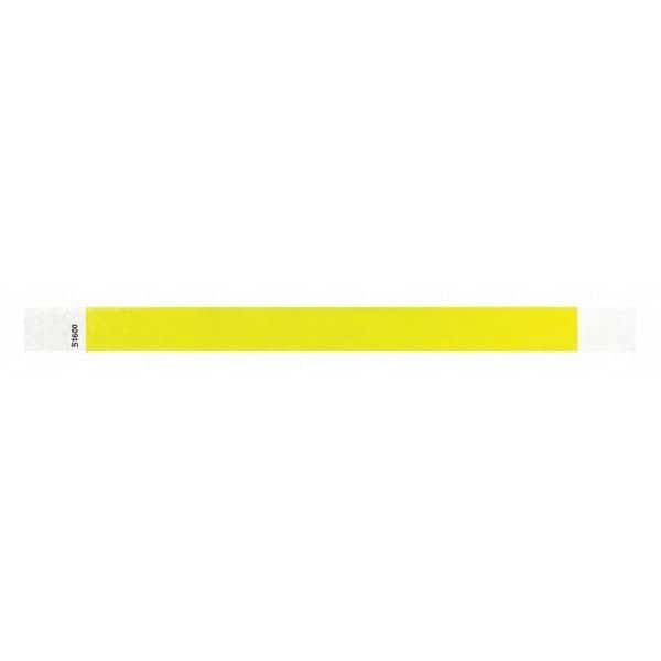 ID Wristband, Tyvek, Light Yellow, PK500