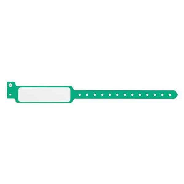 ID Wristband,Plastic,Wide,Green,PK500, Mfr#: P5M-35, IDENTIPLUS