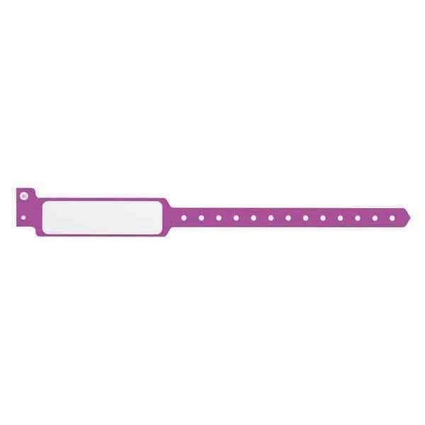 ID Wristband,Plastic,Wide,Purple,PK500, Mfr#: P5M-36, IDENTIPLUS