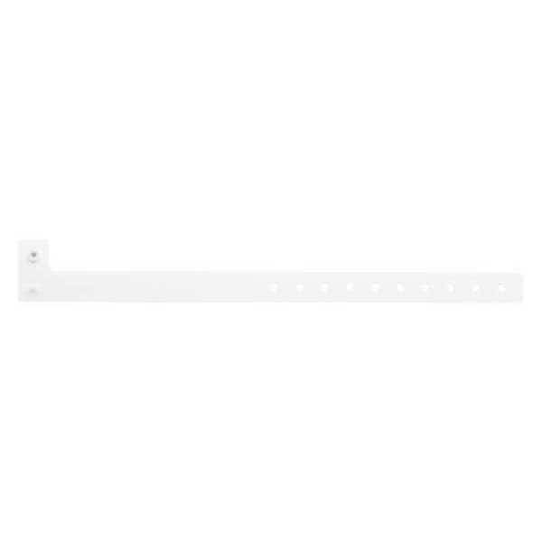 ID Wristband, L-Shaped, White, PK500