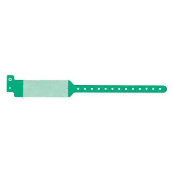 ID Wristband, Cover Seal, Green, PK500