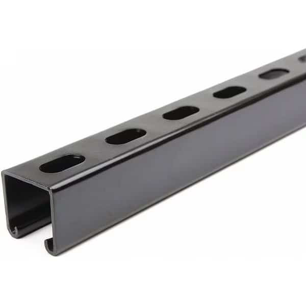 Strut Channel, 2 ft. L, Blk Painted Steel, EnjoyTool select, Mfr# FS-200SS FBK 24.00