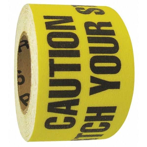 Anti-Slip Tape, Message, 3" W, 46 Grit, MCWYS0360