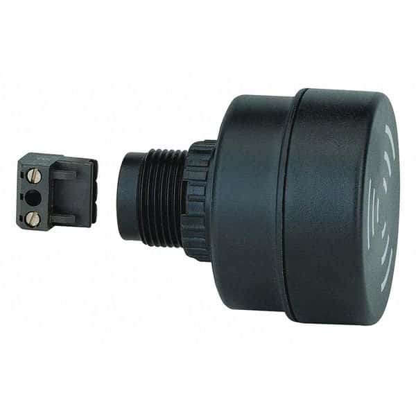 Buzzer, 24VAC/DC, Black, 2-3/64" W, IP65