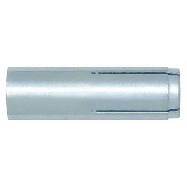 Steel Dropin Flush Embedment Anchor, 3/4" Dia, 3-3/16" L, Carbon Steel Zinc Plated, 10 PK