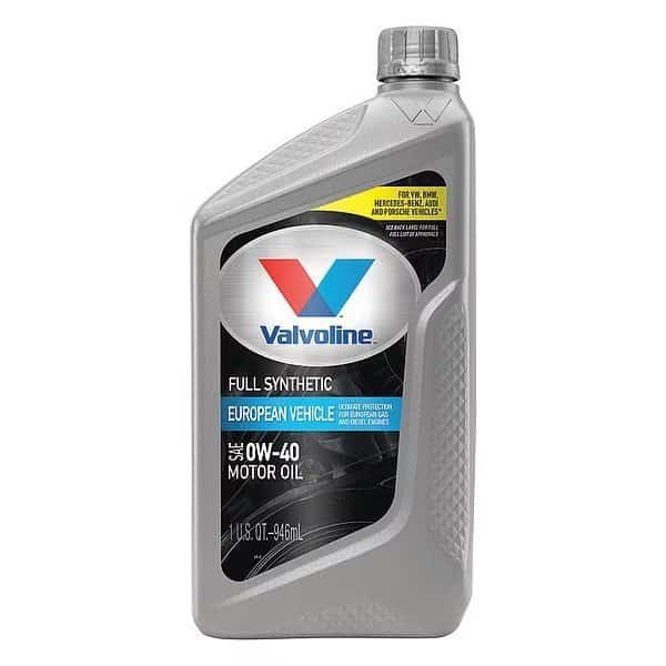 Motor Oil,1 qt. Size,0W-40 SAE Grade, Mfr#: 852518, VALVOLINE