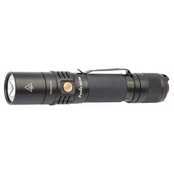 Black Rechargeable LED General Purpose Flashlight, CR123A, 1000lm