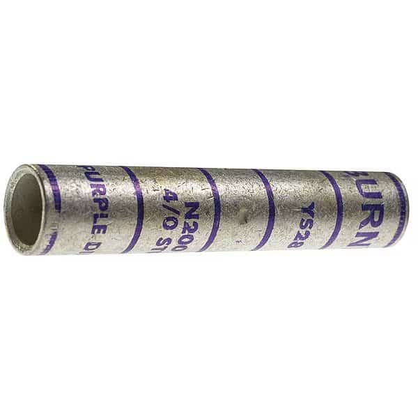 Long-Barrel Splice, 4/0 AWG Wire Gauge