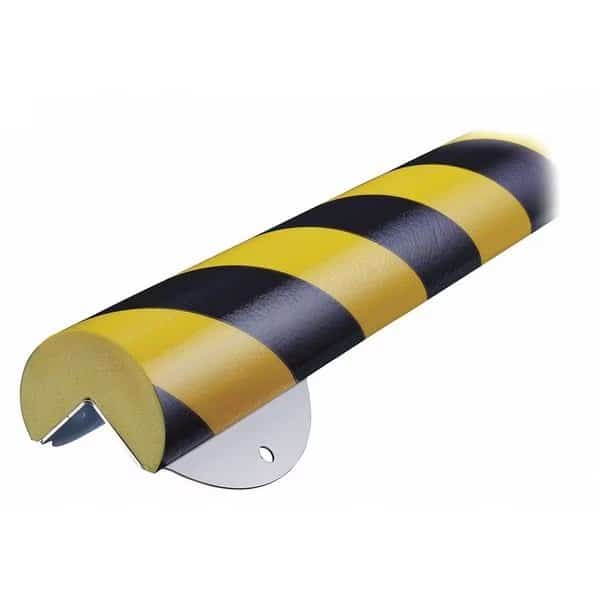 Corner Guard, Rounded, Black/Yellow, KNUFFI, Mfr# 60-6866