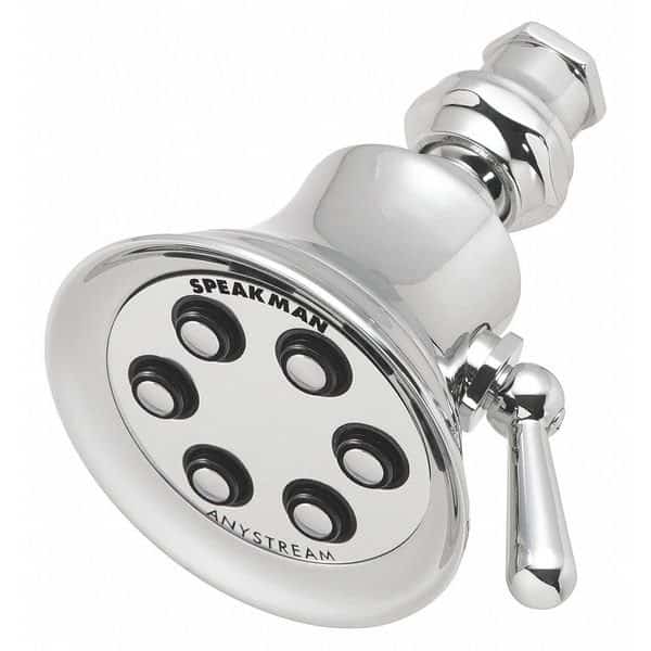 Shower Head, Polished Chrome, Wall