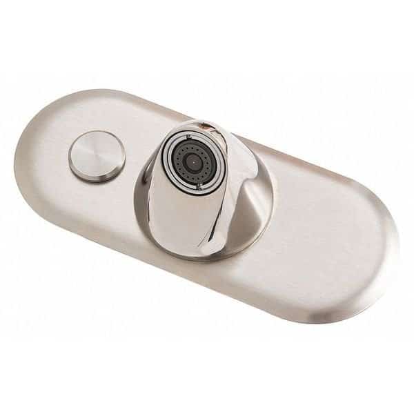 Battery-Operated Sensor 4" Mount, 3 Hole Ligature Resistant Bathroom Faucet, Chrome plated