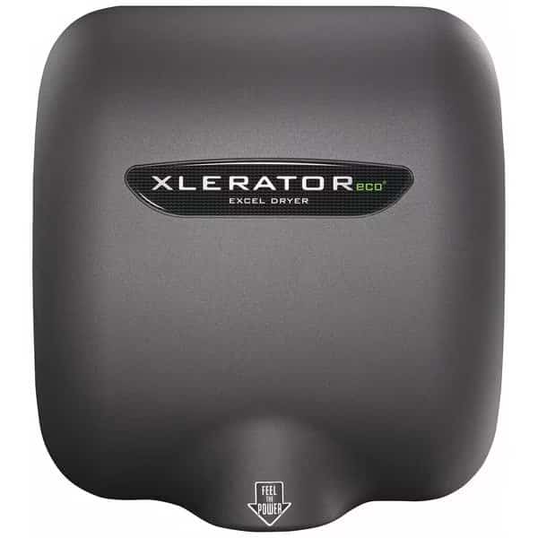 Automatic Hand Dryer, 10 sec Dry, 68 to 77, 208 to 277V AC, Gray, Textured Graphite
