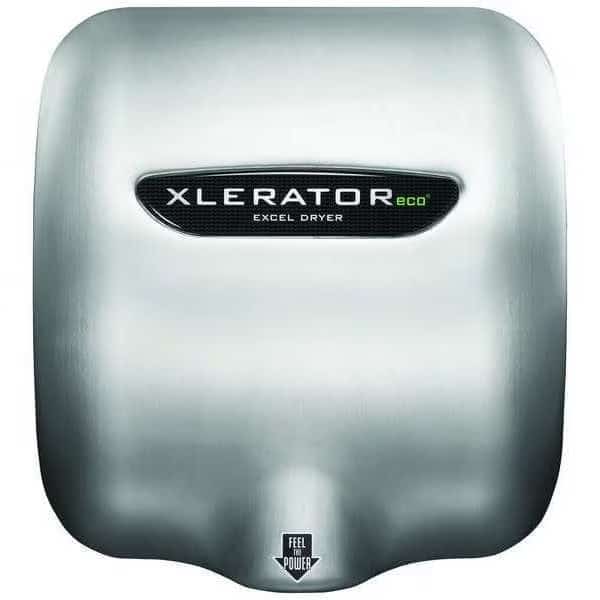 Automatic Hand Dryer, 10 sec Dry, 68 to 77, 208 to 277V AC, Silver, Brushed