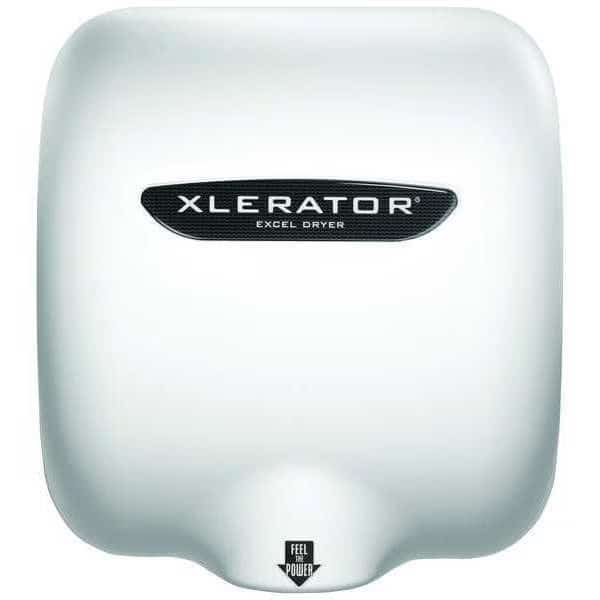 Automatic Hand Dryer, 8 sec Dry, 68 to 77, 208 to 277V AC, White, Epoxy Enamel
