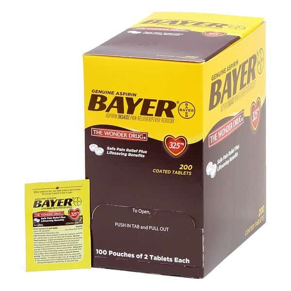 Bayer(R) Aspirin, Tablet, 325mg, PK200