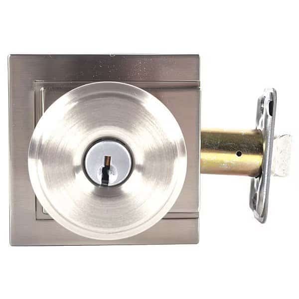 Knob Lockset, Satin Nickel, Entrance, Gr 2