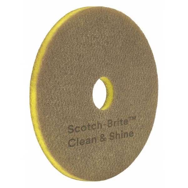 Scrubbing Pad, Yellow, Size 11", PK5