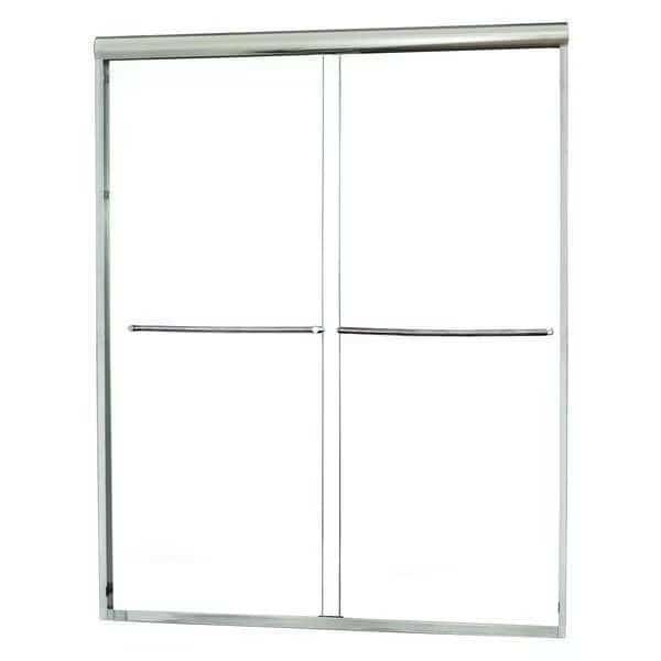 Shower Door, Aluminum, Silver, 46" x 65" Sz, Fgi, Mfr#: CVSS4665-CL-SV