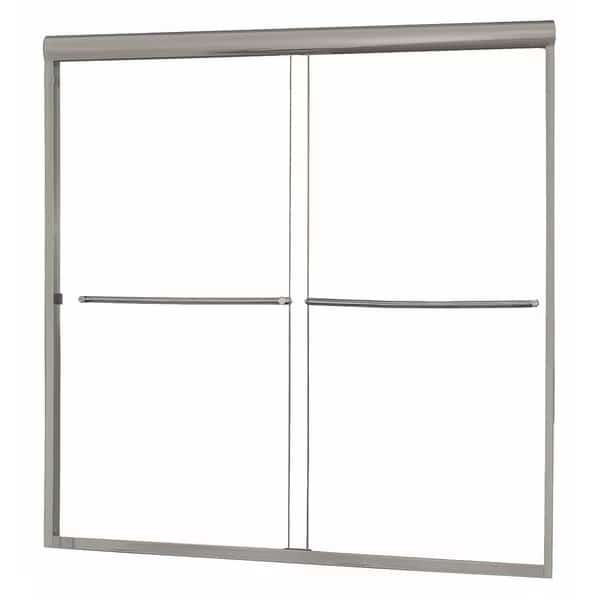 Tub Door, Aluminum, Gray, 58" x 55" Sz