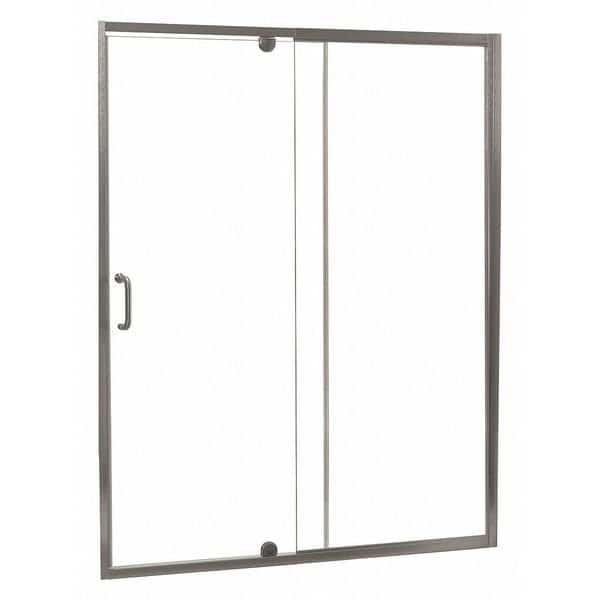 Shower Door,Brush Nickel,Pivot,69 in, Mfr#: CVDP4869-CL-BN, FOREMOST