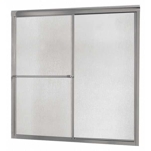 Tub Door, Aluminum, Silver, 60" x 58" Sz